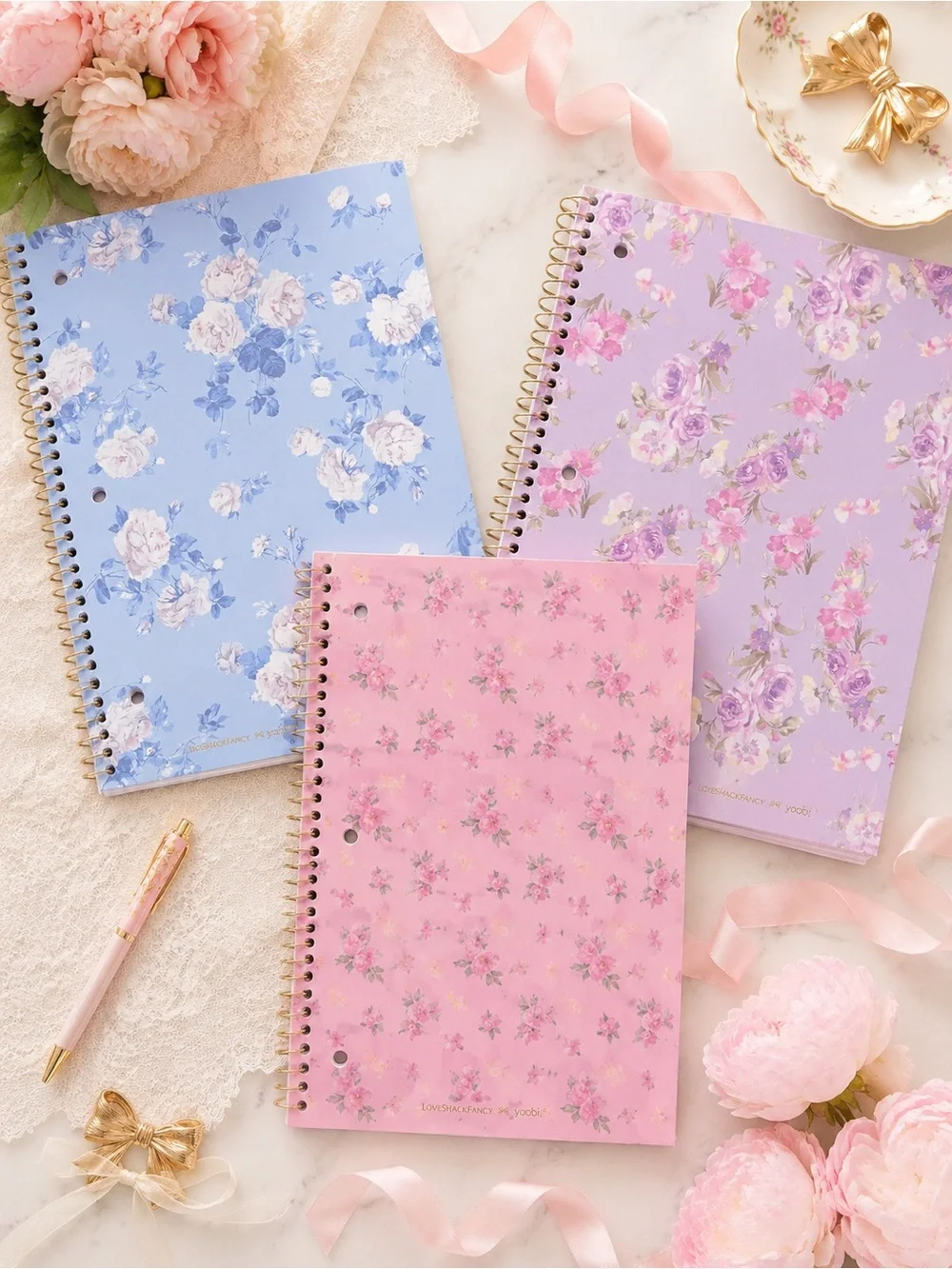 Loveshackfancy 3 notebook bundle